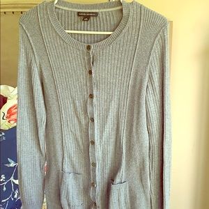 Gray cardigan